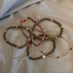 Puravida Colorful Beaded Bracelet Set